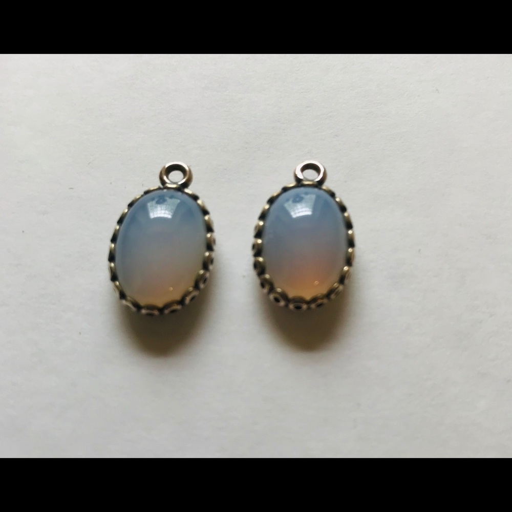 Pandora Moonstone Earring Charms/Jackets